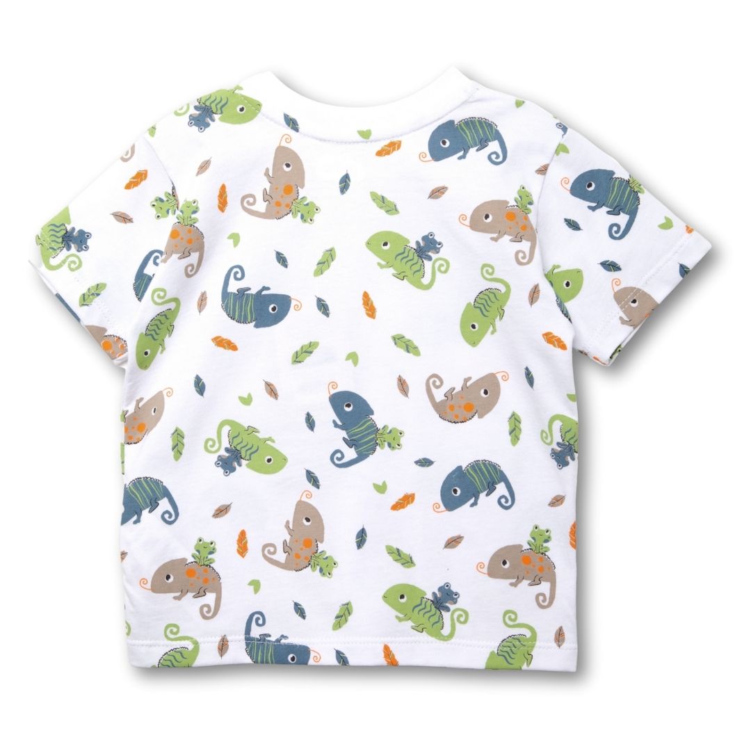 Baby T-Shirt mit Chamäleon-Print