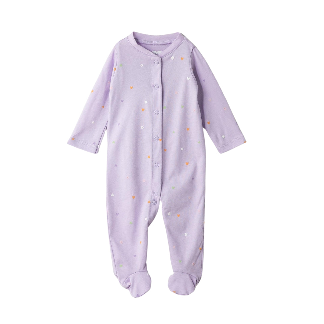 Baby-Schlafanzug - Lila