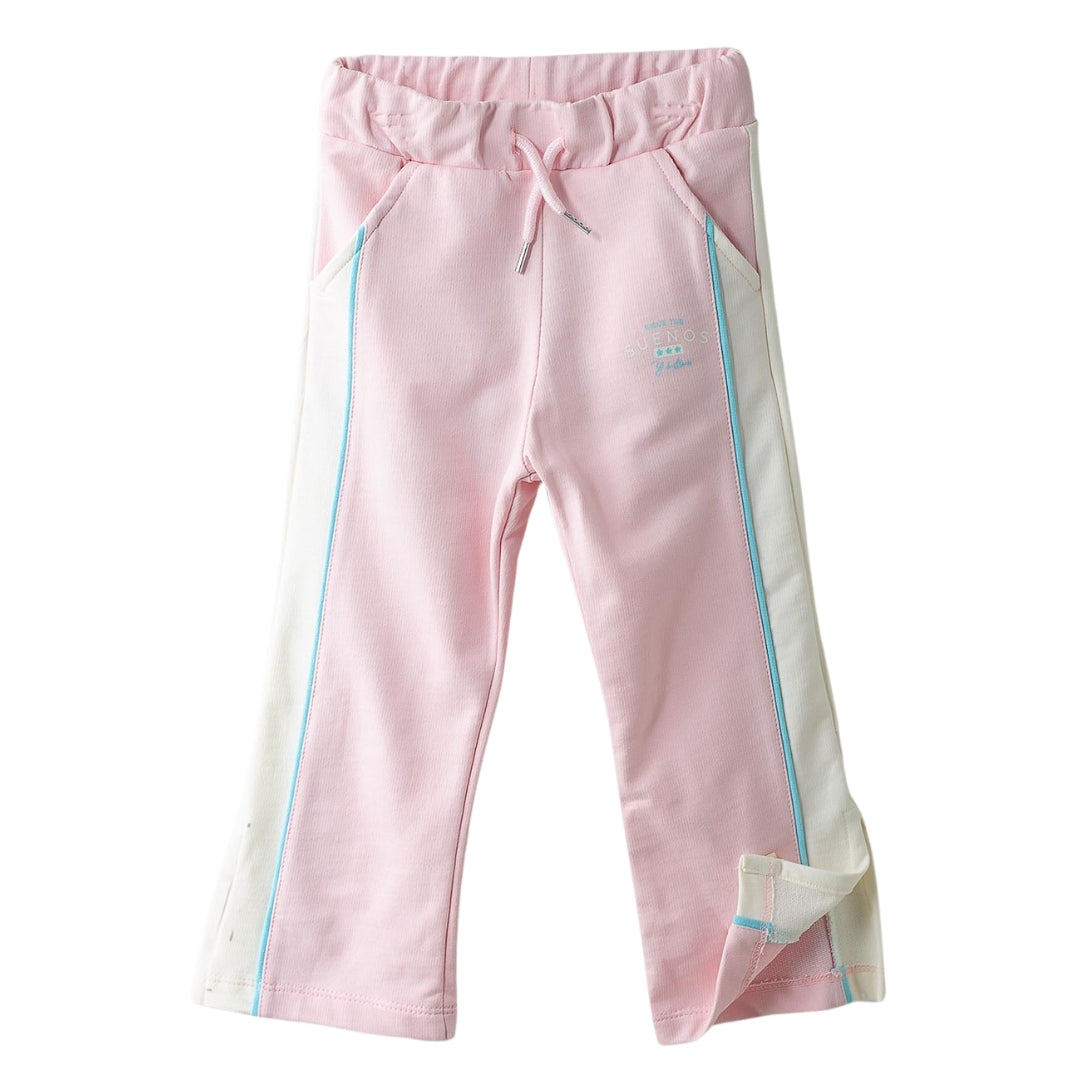 Pastellfarbener pinker Jogger für Mädchen mit Motiv “Sigue tus sueños”