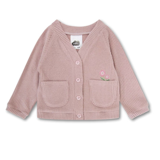Baby Cardigan mit Blumenstickerei