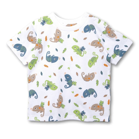 Baby T-Shirt mit Chamäleon-Print