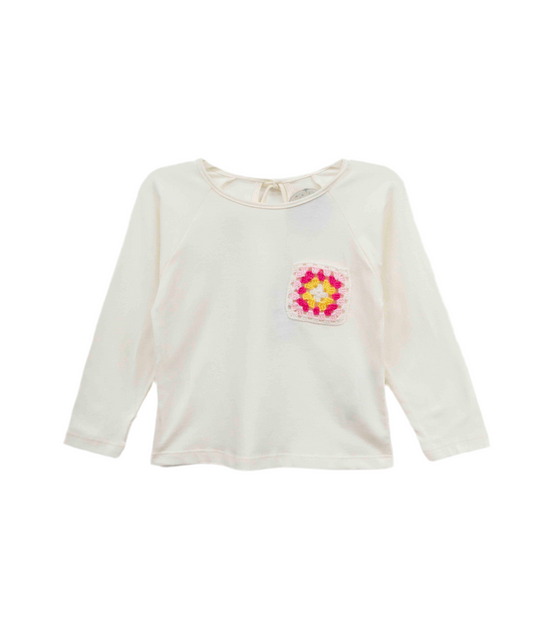 T-Shirt mit Häkeldetails