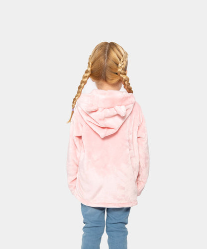 Plüsch-Hoodie mit Herzchen