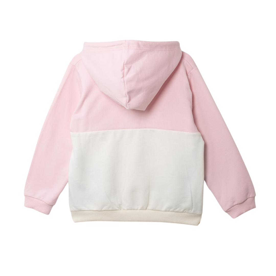 Kinder Kapuzenpullover in Pastellfarben – Rückansicht