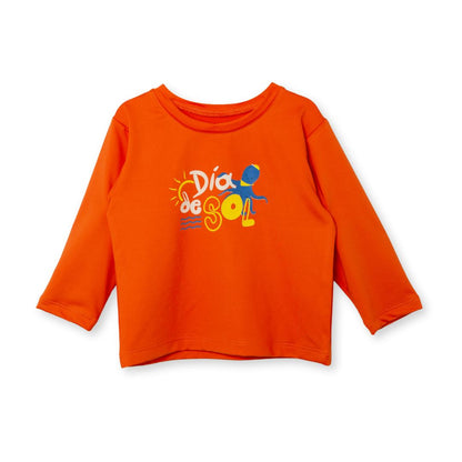 Badeshirt für Babys in Orange mit Print – ideal für sonnige Tage am Strand oder im Pool
