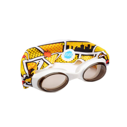 Schwimmbrille mit Comic-Motiv für Kinder – kein Ziepen, fröhliches Design
