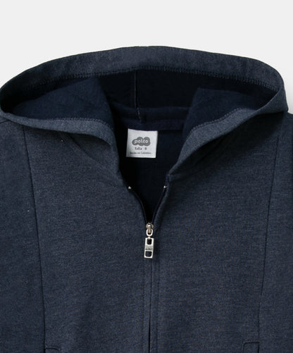 Stilvoller dunkelblauer Hoodie