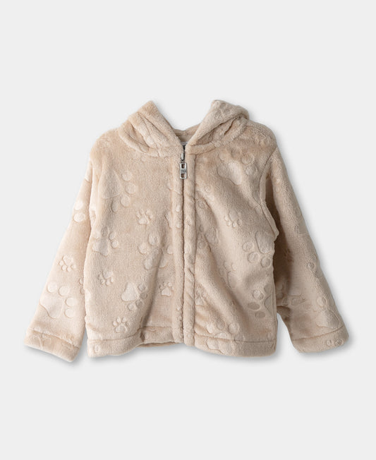 Kuschelige Jacke mit Kapuze für Babys