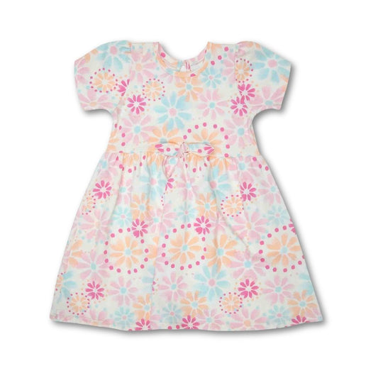 Kurzarmkleid Baby Mädchen Marfil Blumenprint komfortabel stilvoll
